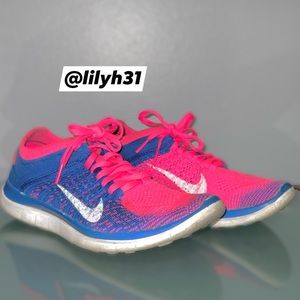 NIKE RUN 4.0 PINK/BLUE SHOES